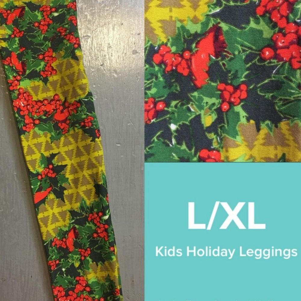 LuLaRoe Holiday Kids Leggings